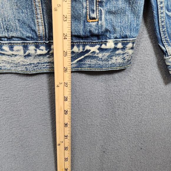 Levis Mens Jean Jacket XL Trucker 72334 Type 3 Blue Bleach Wash Distressed Chore - Picture 6 of 16